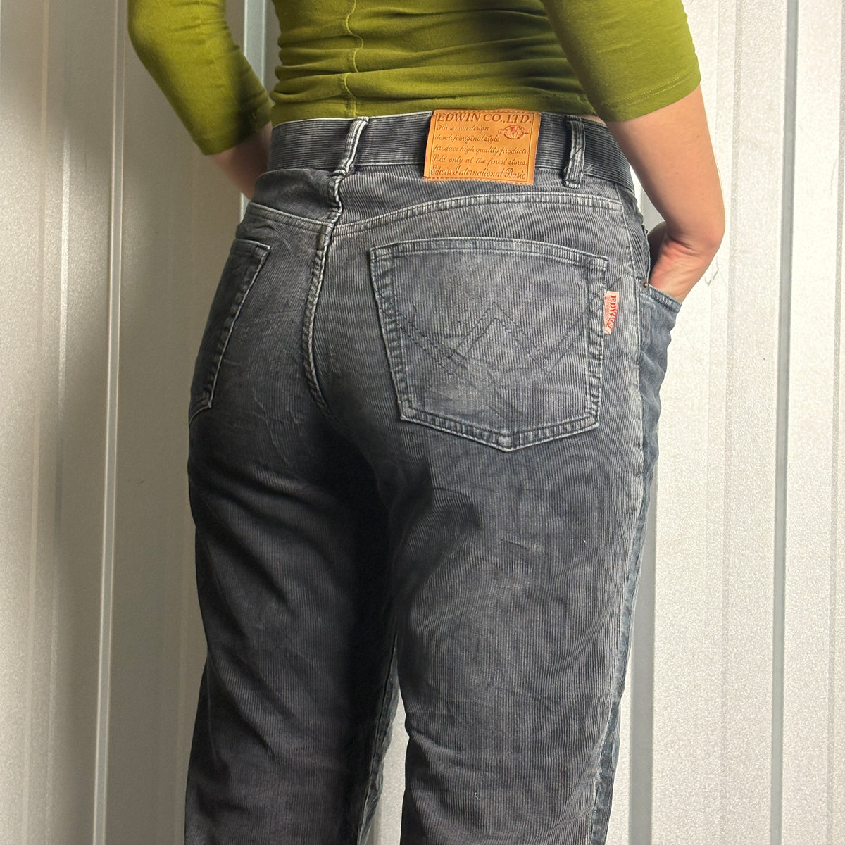 Edwin Navy Blue Japanese Corduroy Trousers - 30S