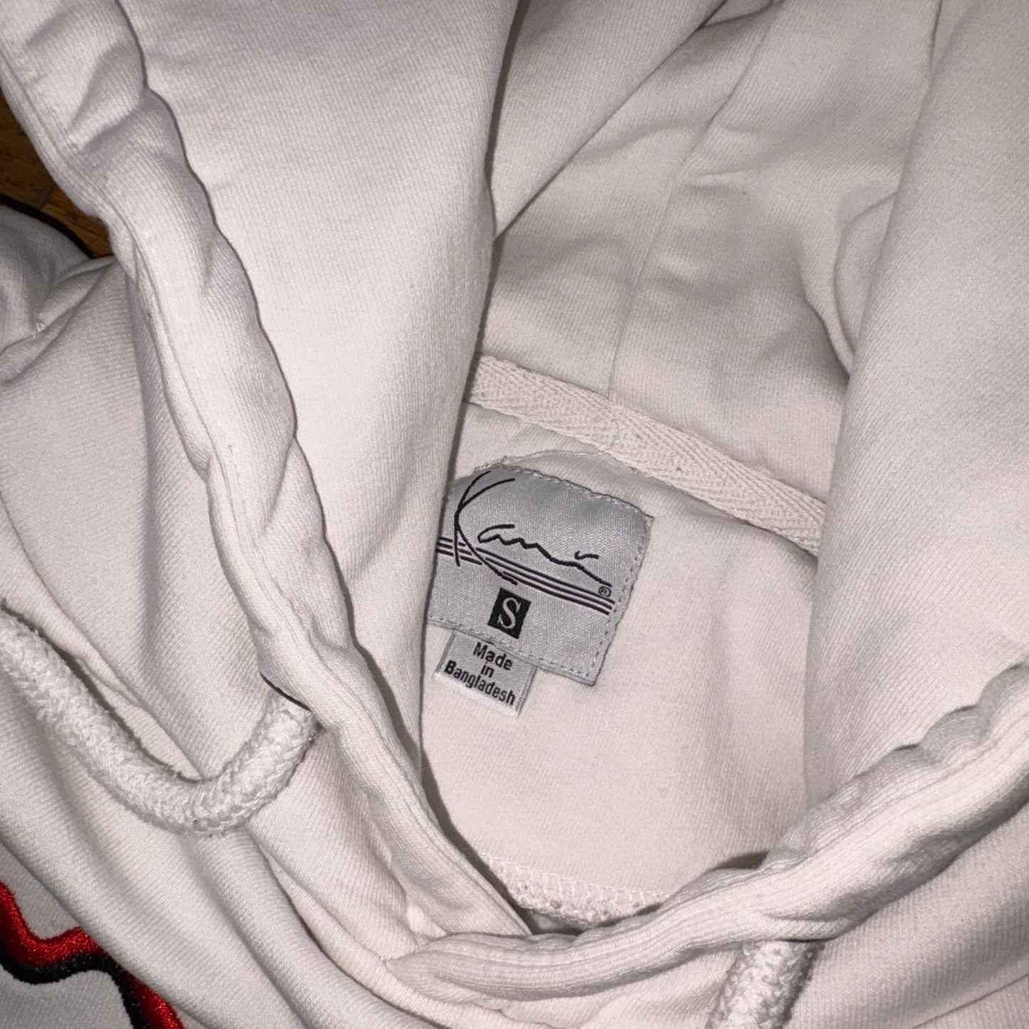 Vintage Karl Kani White Hip Hop Embroidered Hoodie Sweatshirt - S