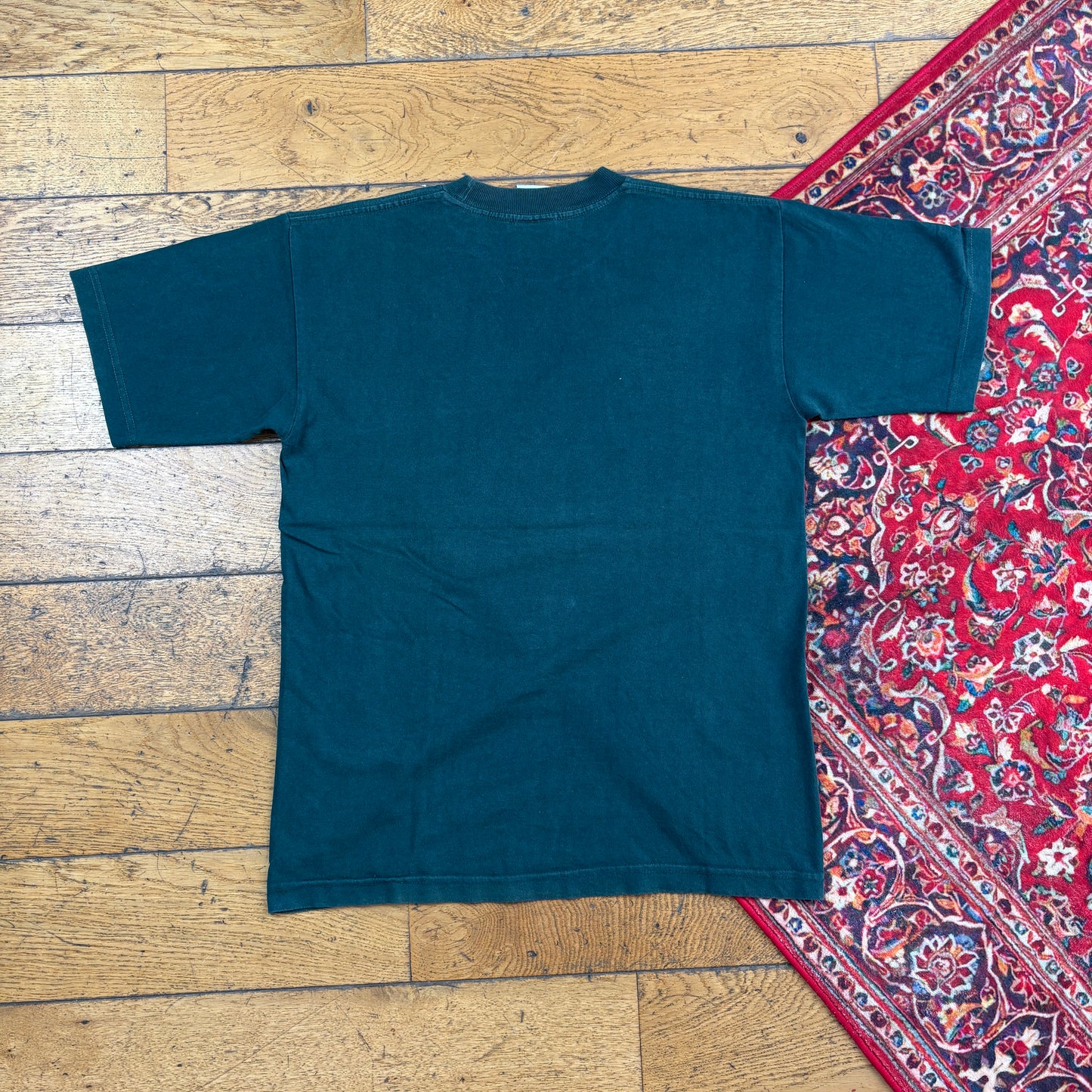 Vintage Funny Green Bull Graphic T-Shirt - S