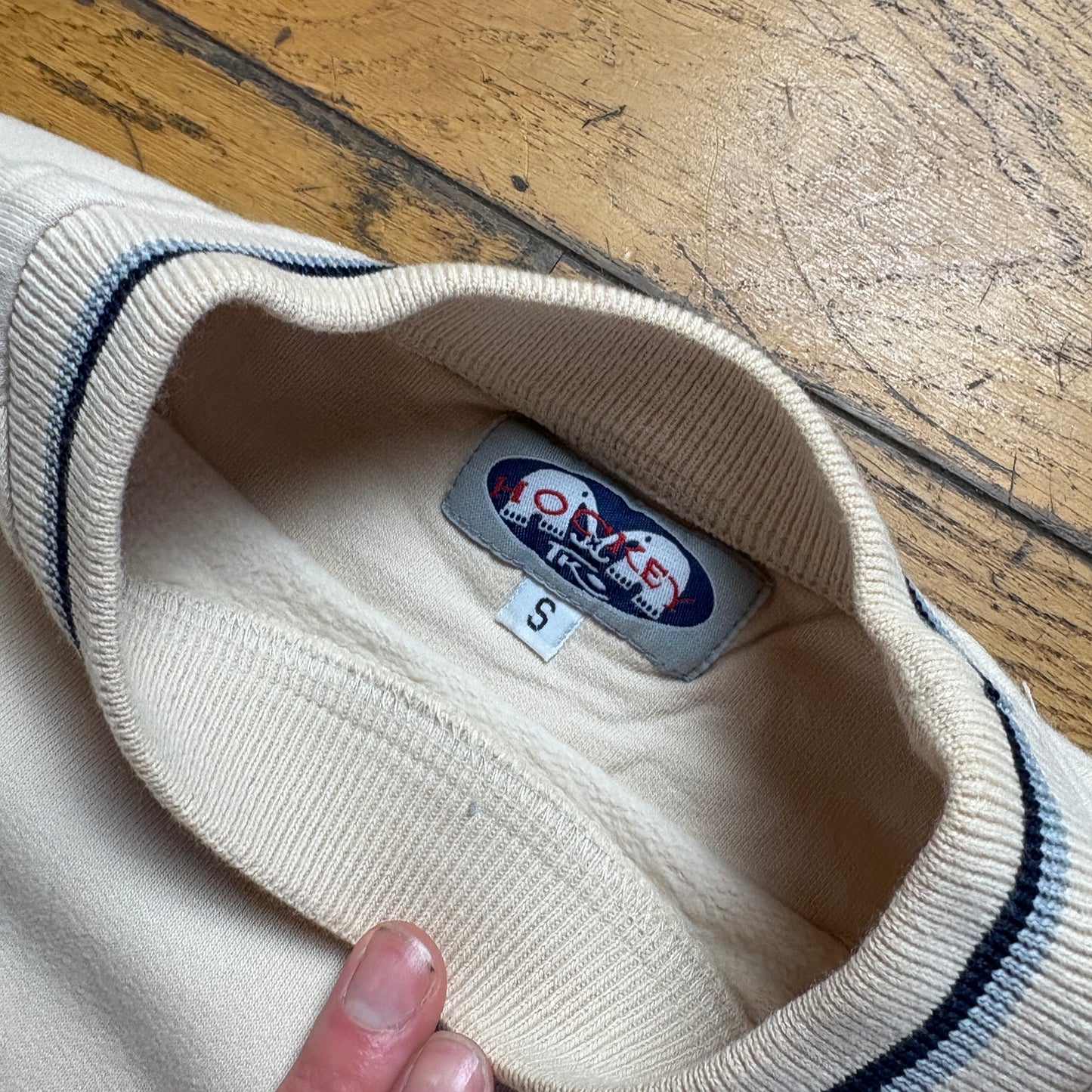 Vintage 90s Australia Hockey Cream Embroidered Sweatshirt - XL