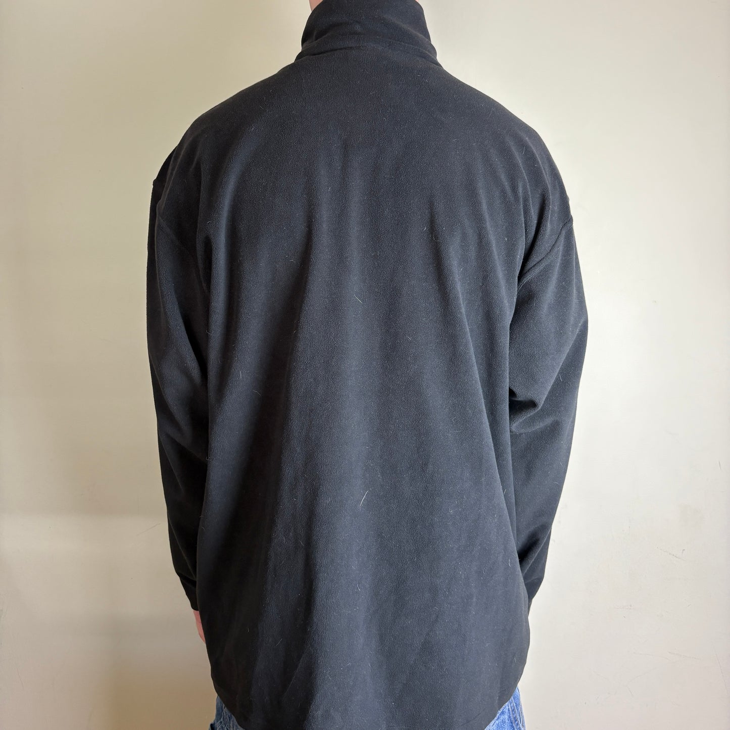Vintage 90s Adidas Black Embroidered Fleece Sweatshirt -2XL