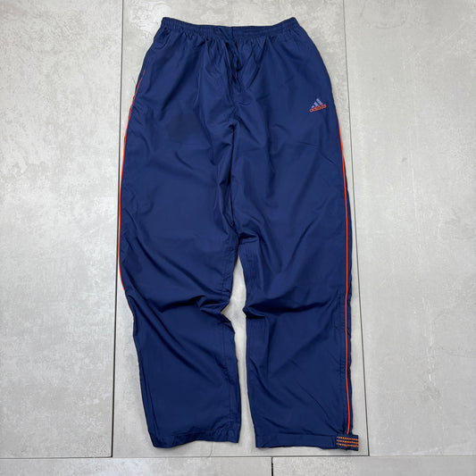 Vintage Adidas Blue Baggy Tracksuit Sweatpants Track Pants Bottoms - S