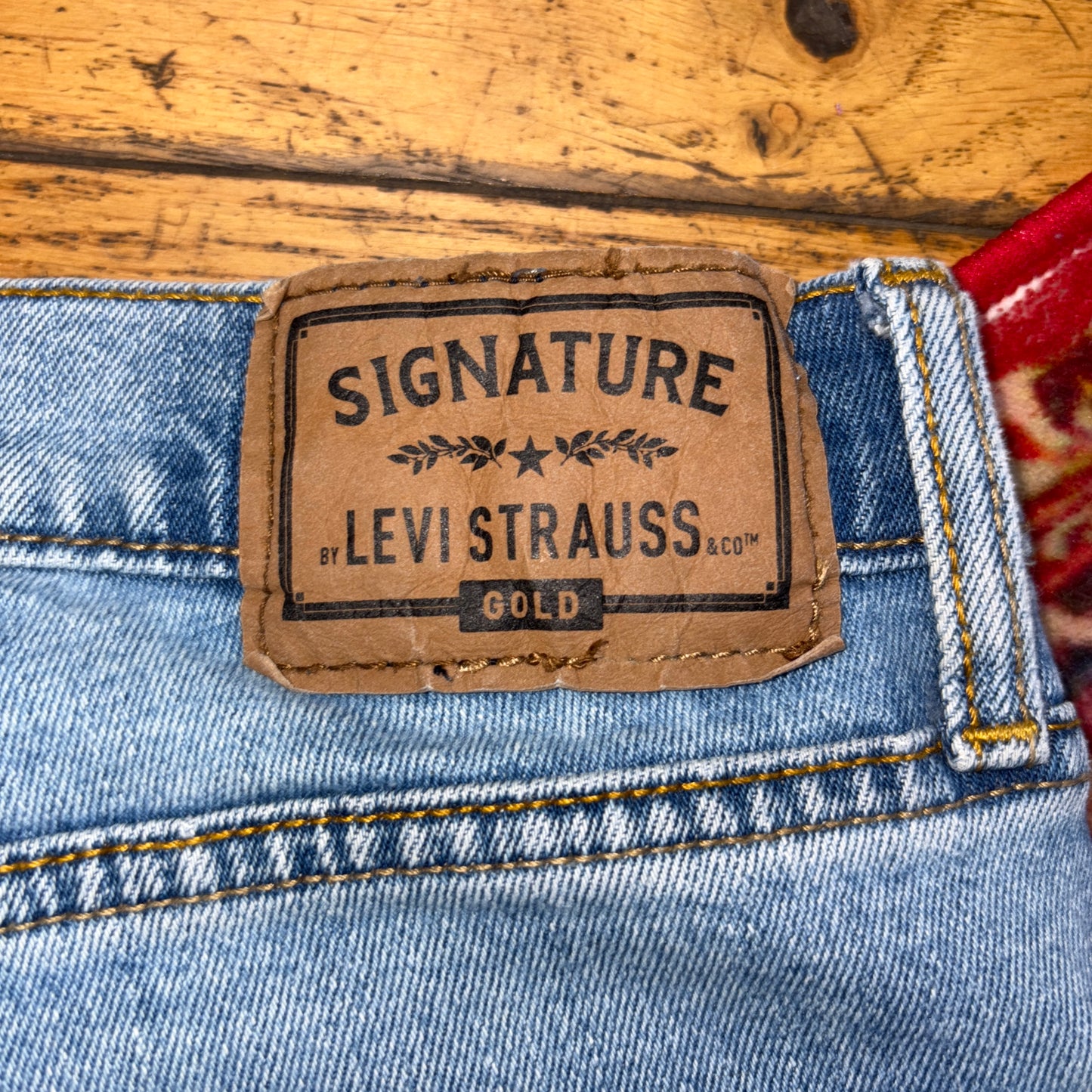Vintage Levis Straight Blue Denim Shorts - 34