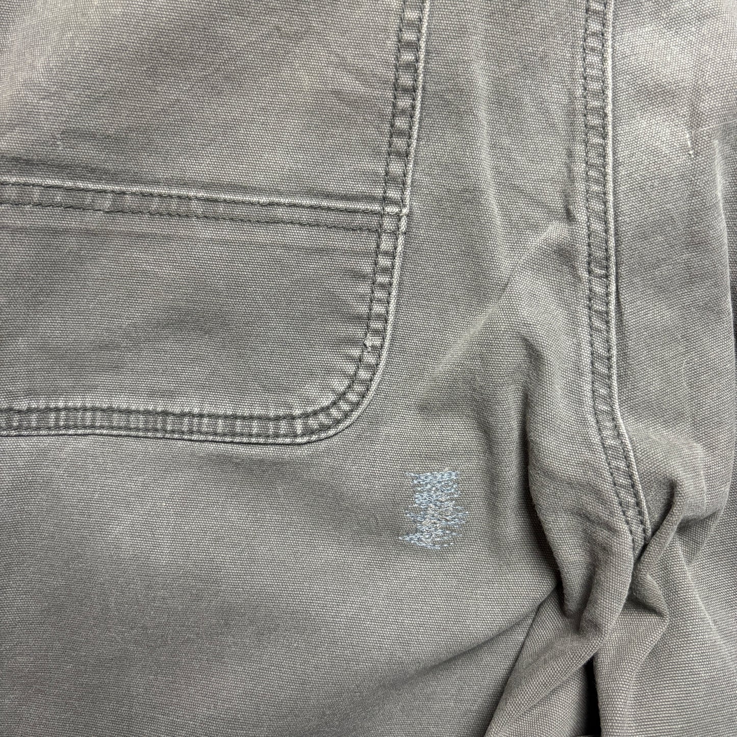 Vintage Carhartt Workwear Carpenter Grey Baggy Trousers - 38S