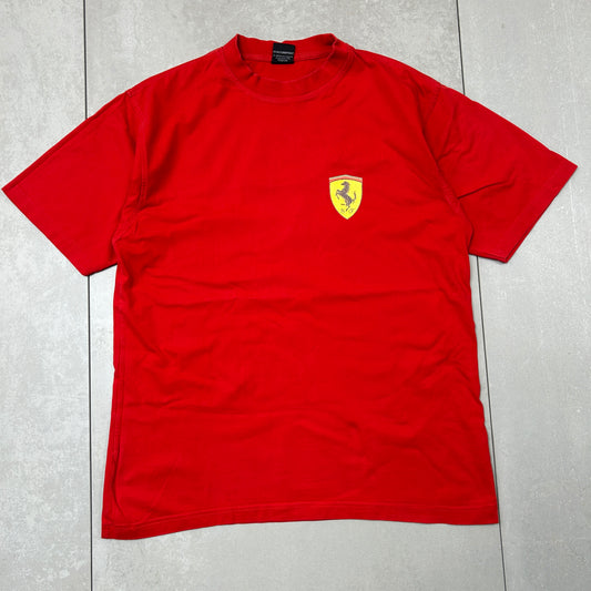 Vintage 1999 Ferrari Graphic Red T-Shirt - M