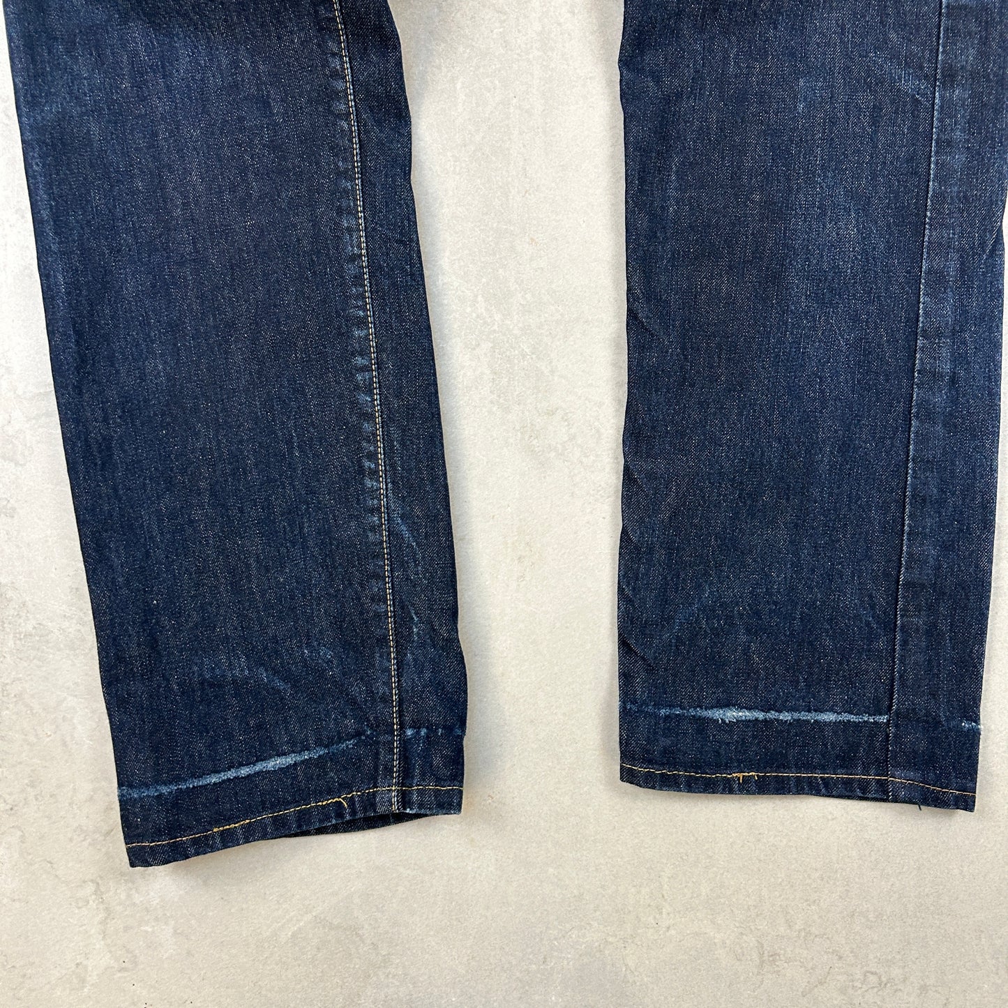 Vintage Carhartt Navy Dark Blue Workwear Carpenter Slim Jeans - 34