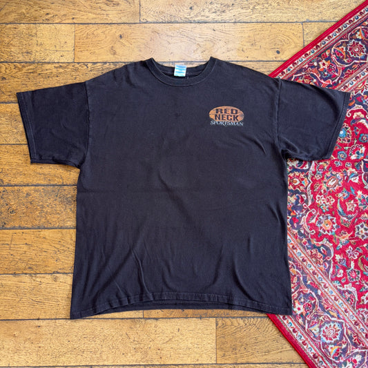 Vintage Redneck Rodeo Brown Funny Graphic T-Shirt - XL