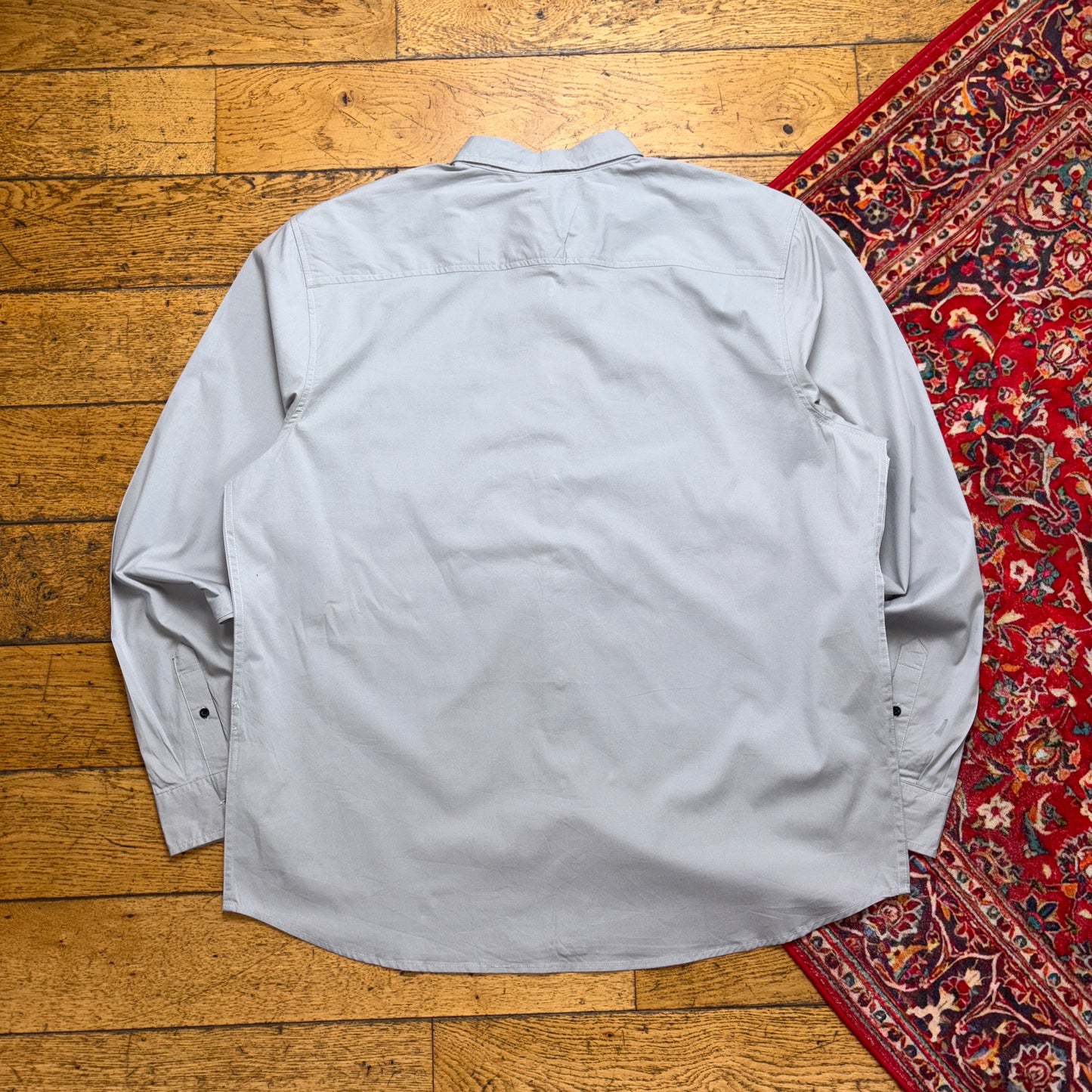 Vintage Oakley Grey Stripe Deadstock Shirt - 2XL