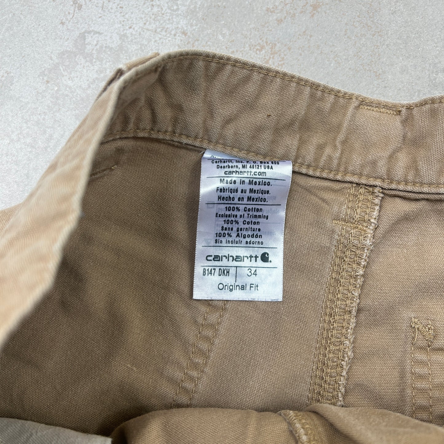 Vintage Carhartt Workwear Baggy Brown Carpenter Shorts - 34