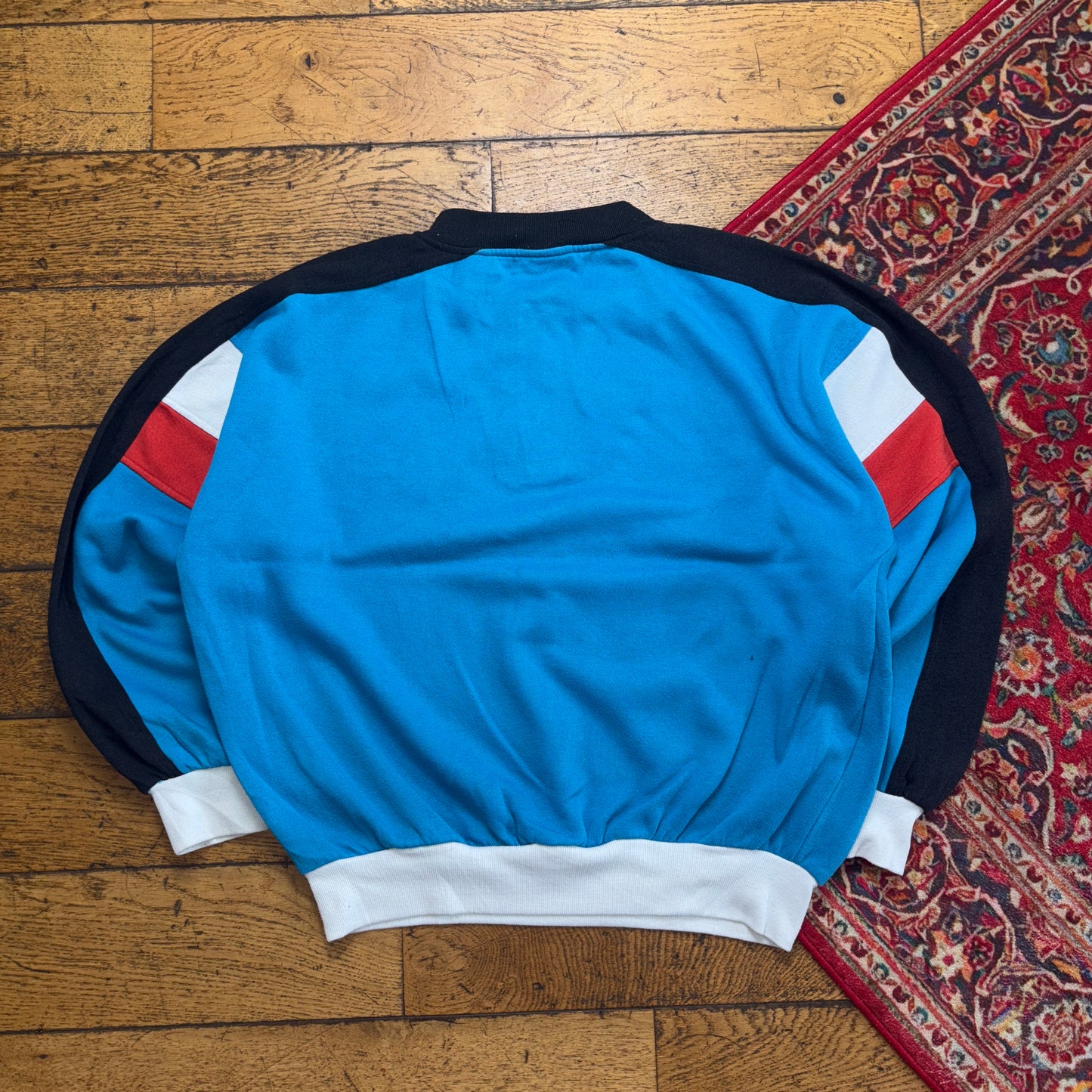 Vintage 90s Adidas Blue Embroidered Sweatshirt - XL
