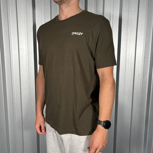 Oakley Graphic Brown Khaki T Shirt - M