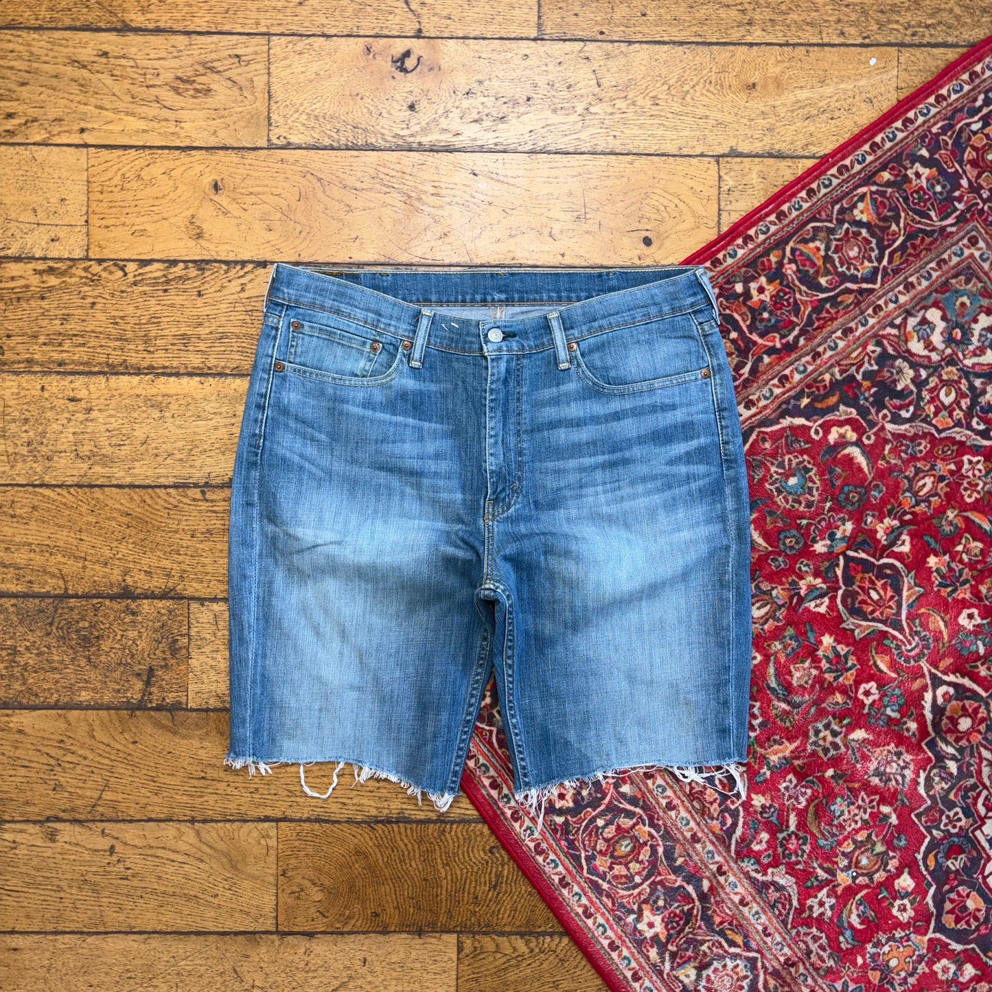 Vintage Levis Blue Denim Shorts - 38