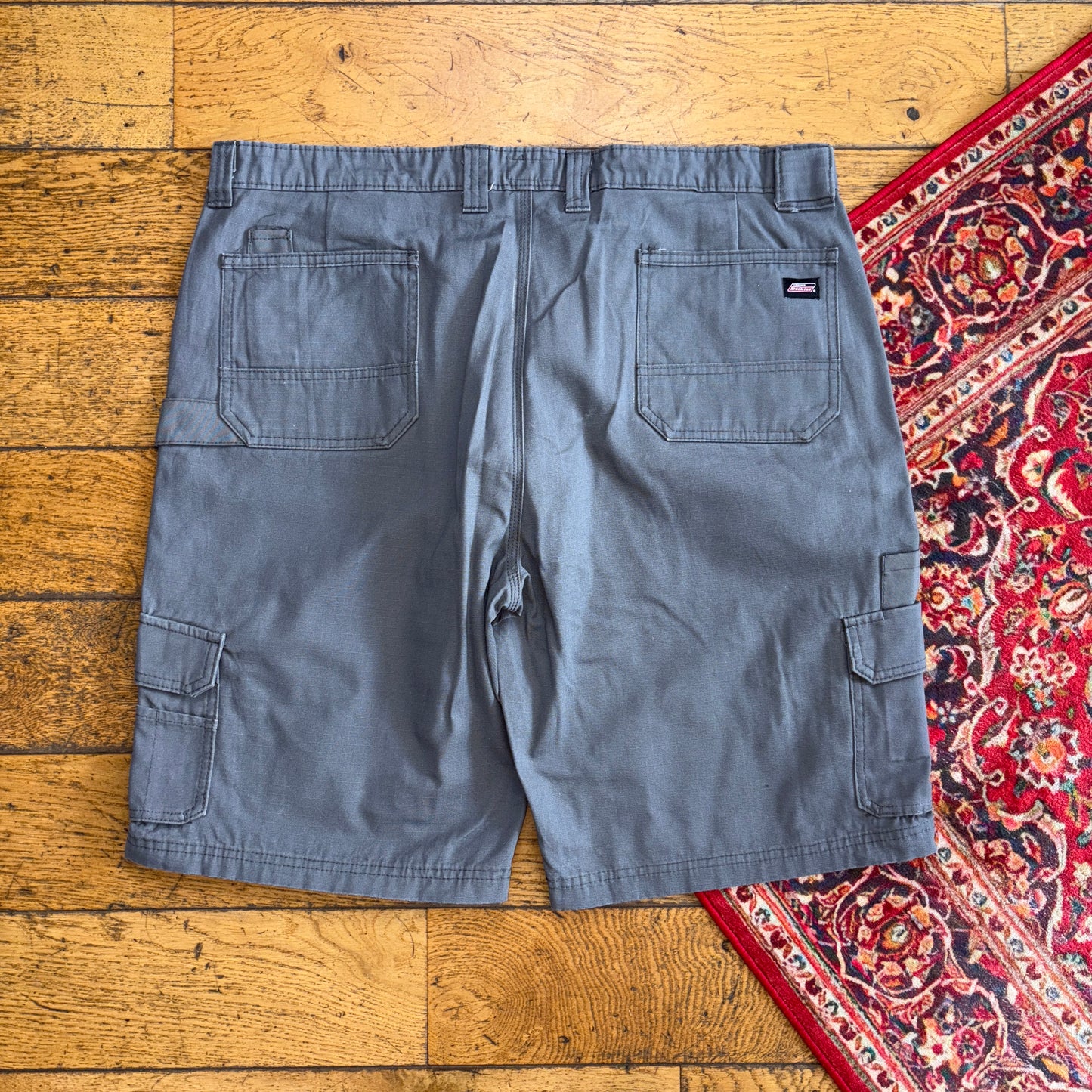 Vintage Dickies Workwear Carpenter Grey Baggy Shorts - 40