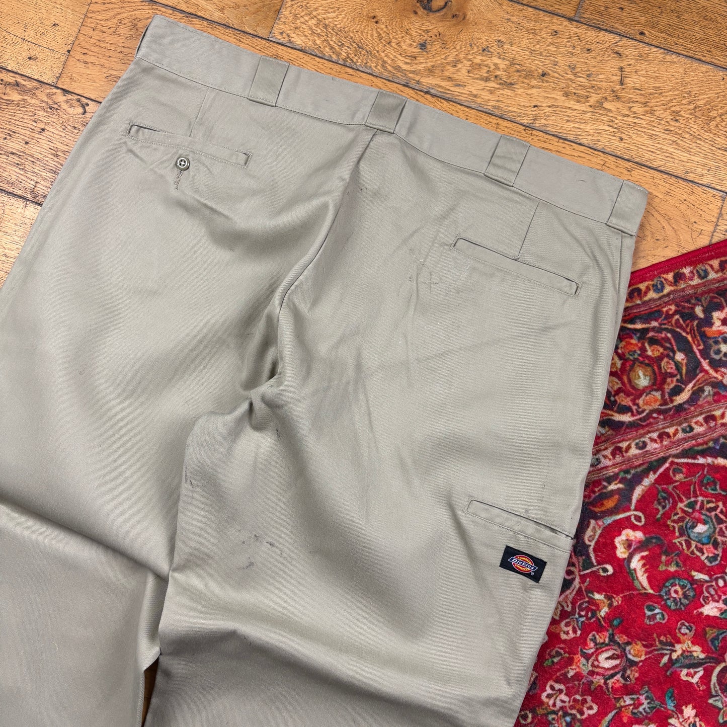 Vintage Dickies Cream 874 Skate Baggy Chino Trousers - 42