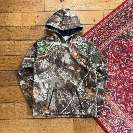 Vintage Realtree Camo Green Hoodie Sweatshirt - XS