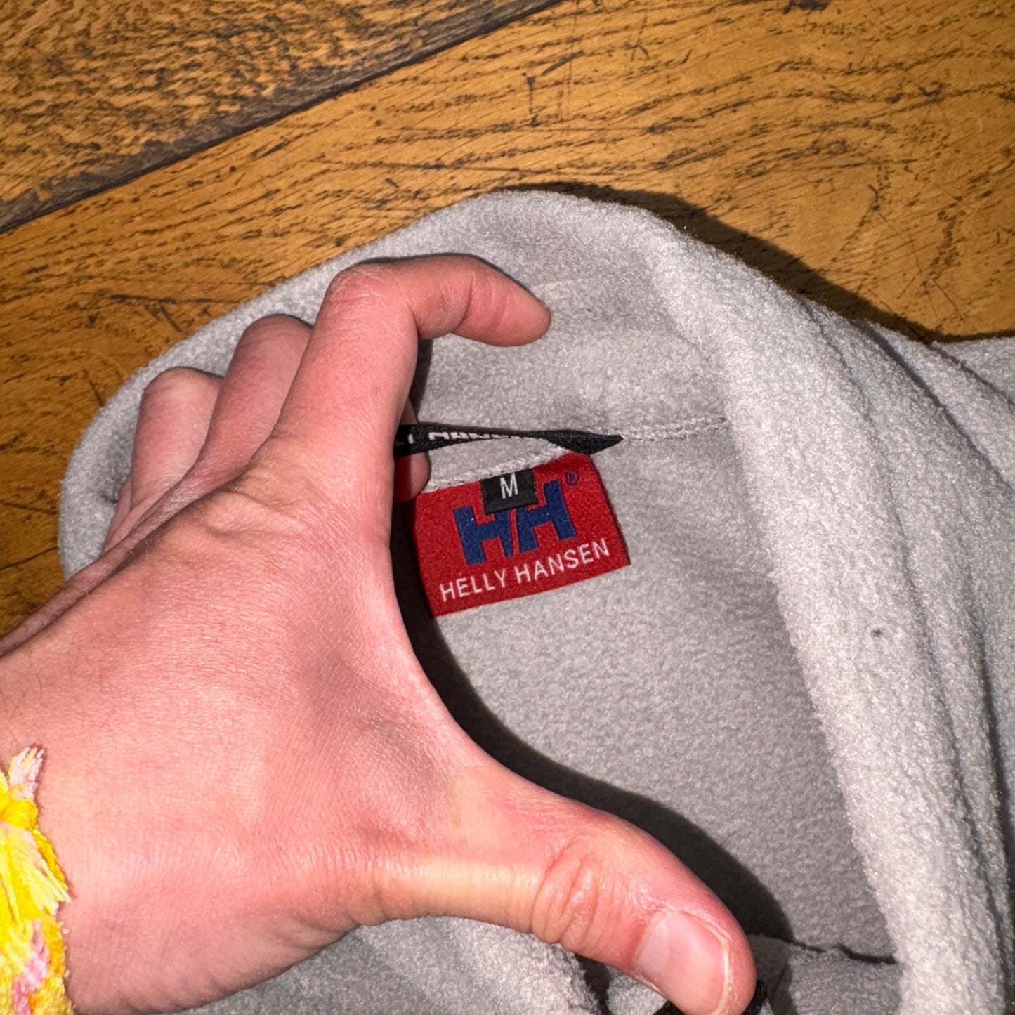 Vintage Helly Hansen Grey Zip Fleece Embroidered Sweatshirt - XL