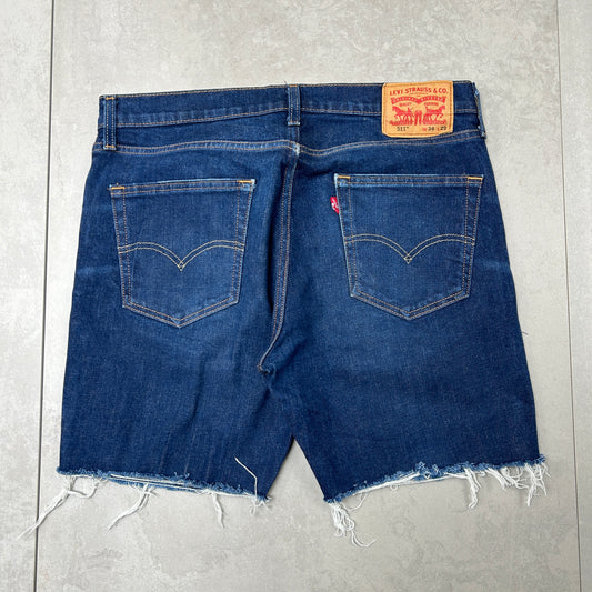Vintage Levis 511 Denim Blue Shorts - 34