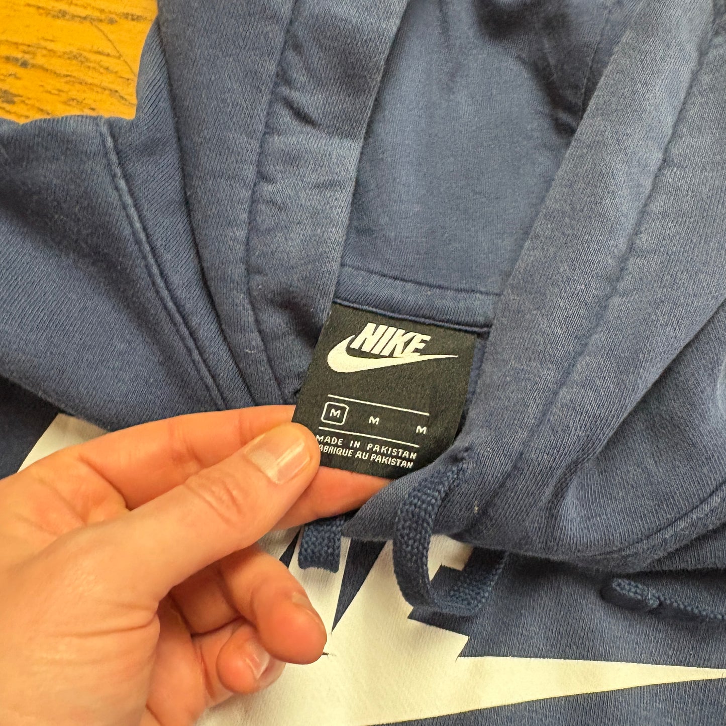 Vintage Nike Navy Hoodie Sweatshirt - M