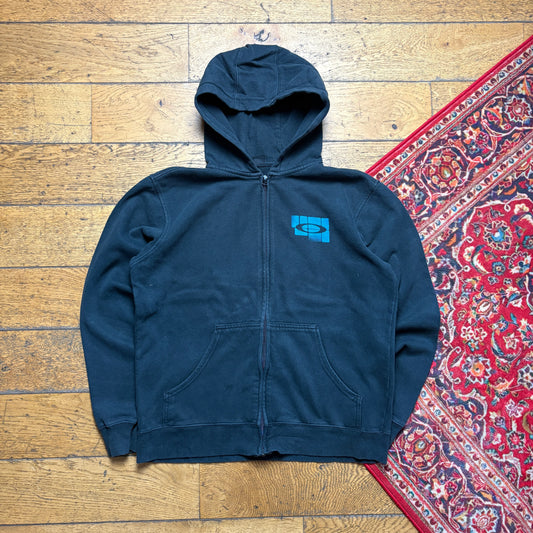 Vintage Oakley Black Hoodie Sweatshirt - S