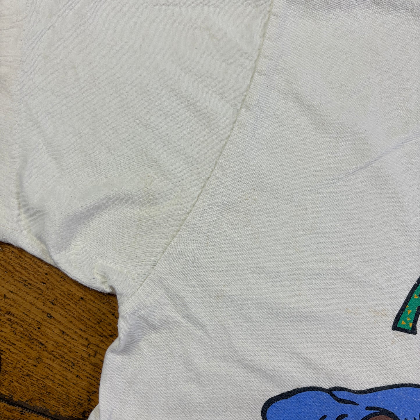 Vintage 1996 Funny Dog White Single Stitch Graphic T-Shirt - XL