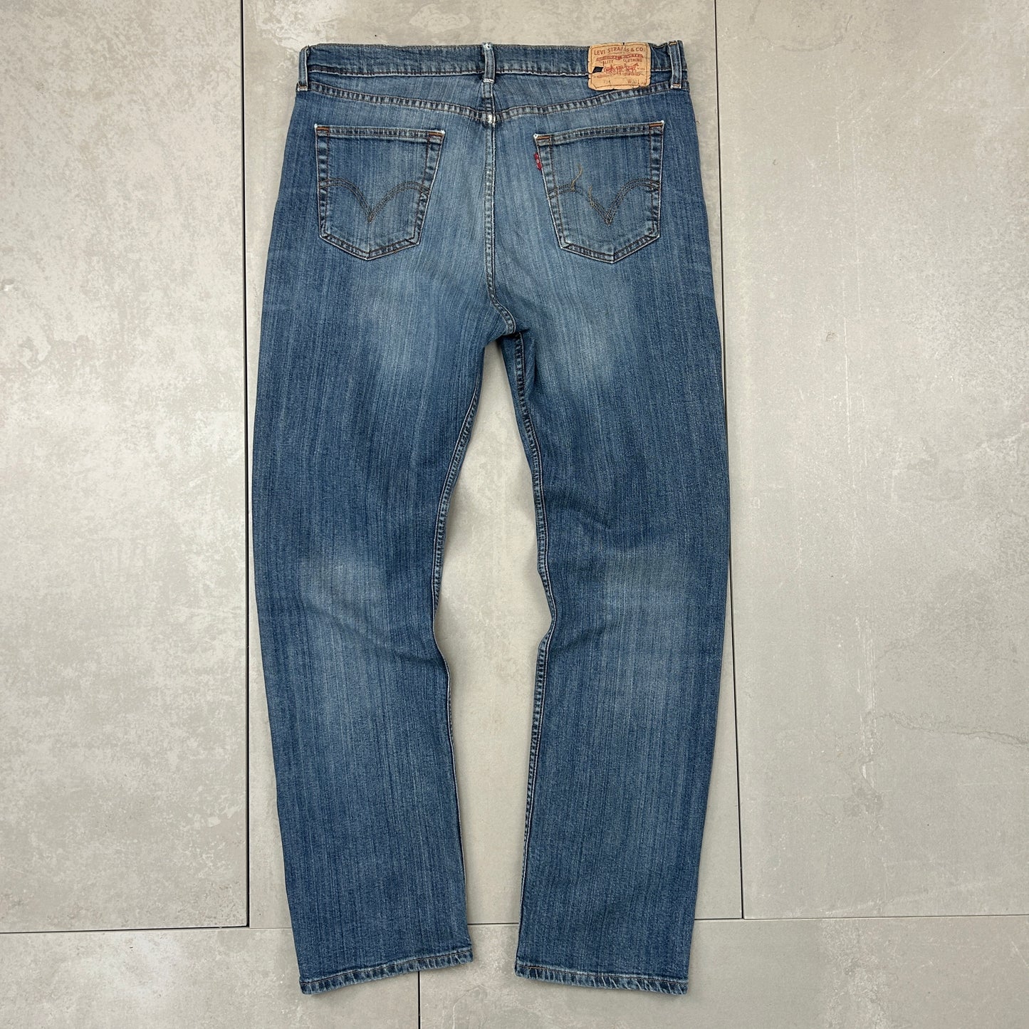 Vintage Levis Straight Blue Denim Jeans - 38