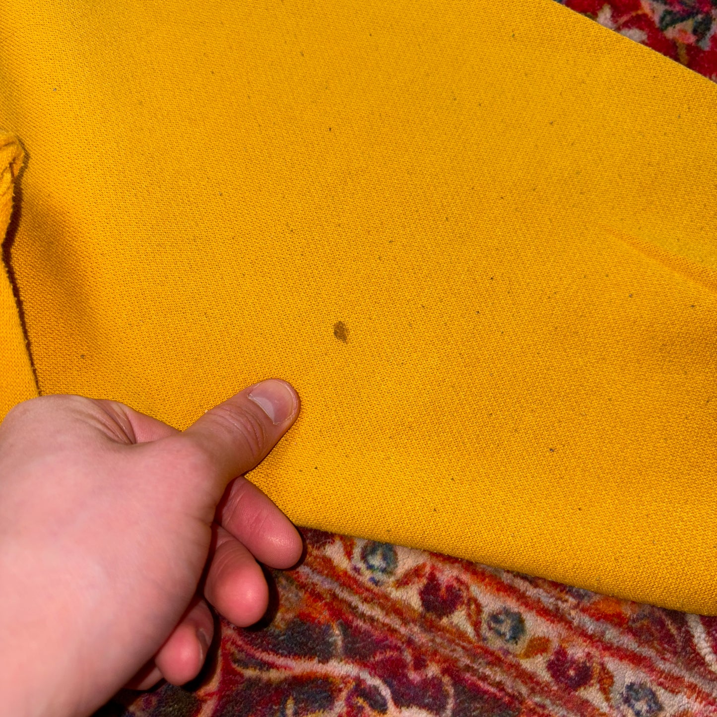 Vintage 90s Adidas Yellow Boxy Sweatshirt - M