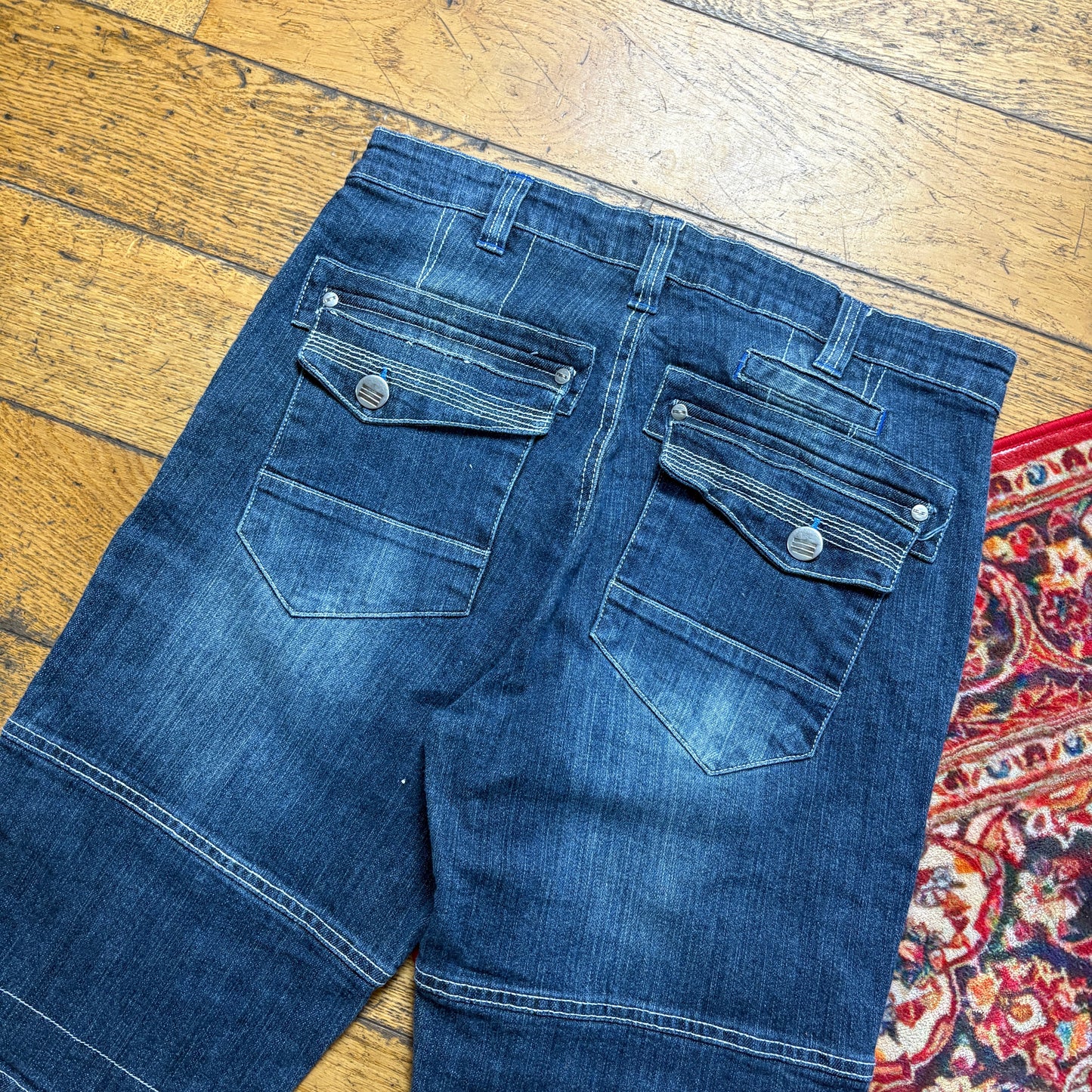 Vintage Blue Denim Shorts - 32
