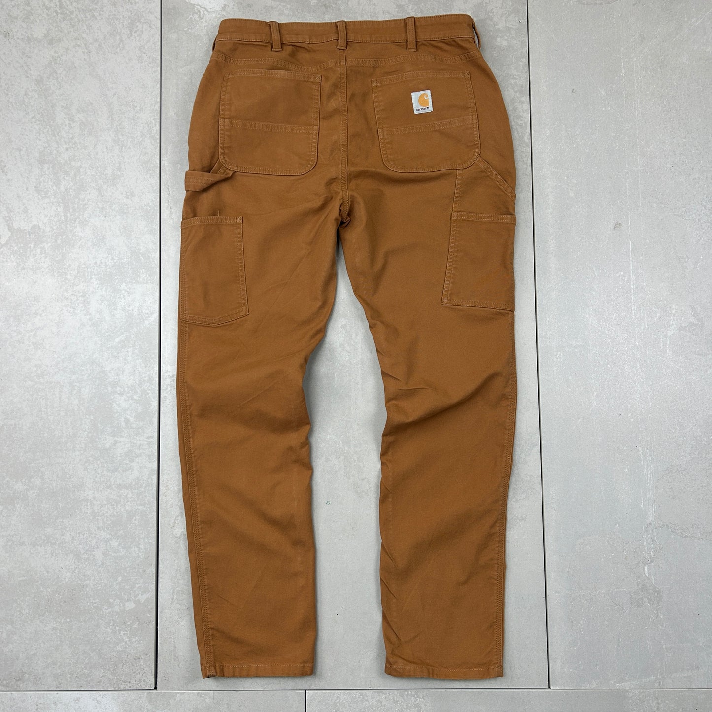 Vintage Carhartt Brown Workwear Carpenter Slim Trousers - 34