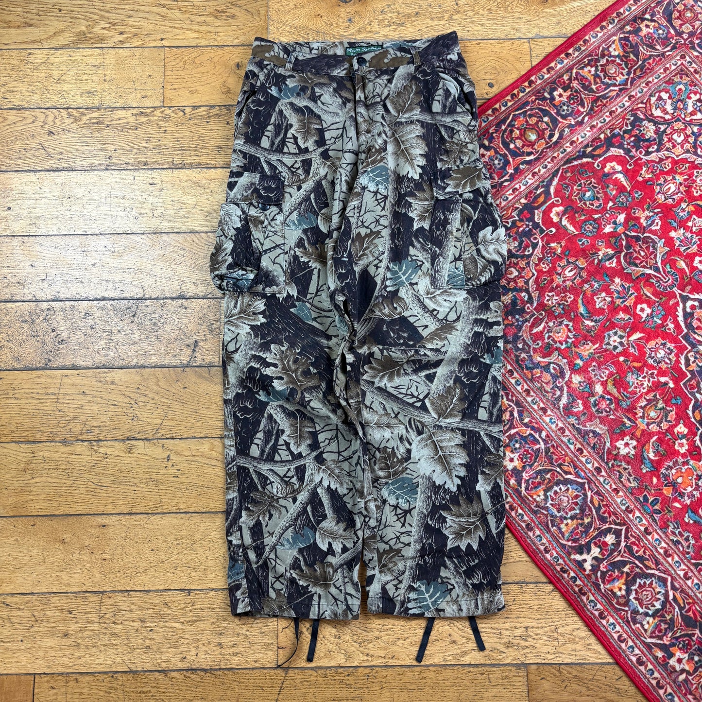 Vintage Real Tree Camo Green Hunting Workwear Trousers - 30
