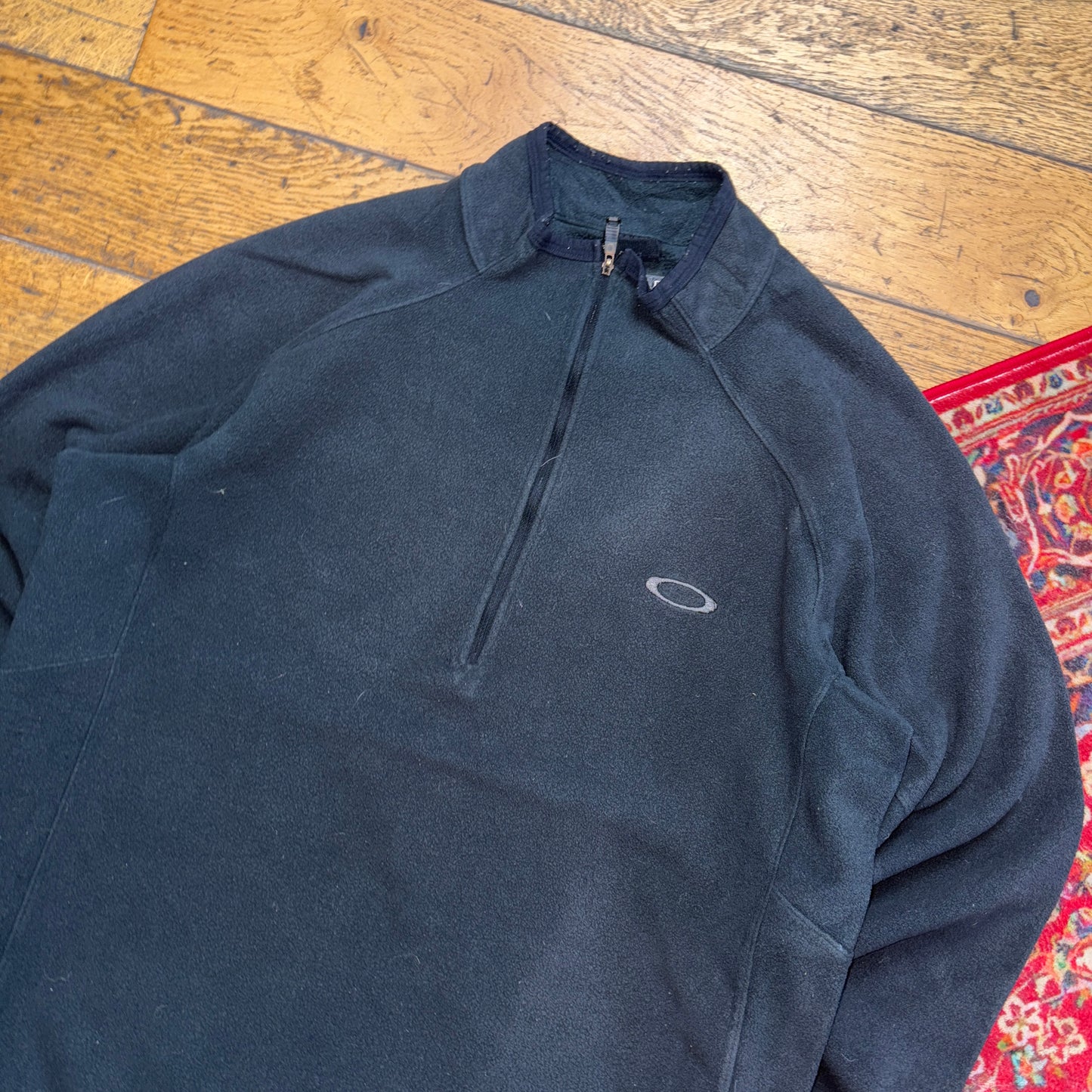 Vintage Oakley Black Fleece Embroidered Sweatshirt - L
