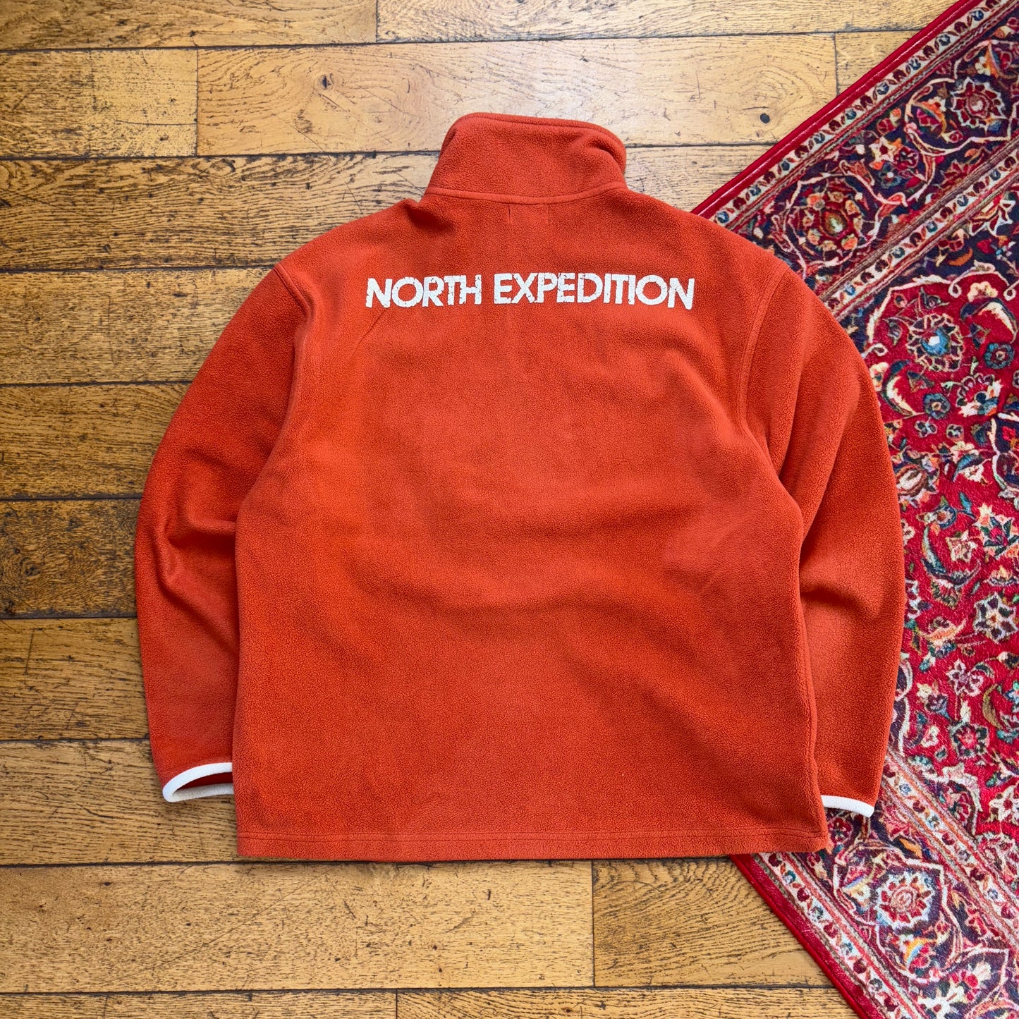 Vintage Orange Norway Fleece Sweatshirt - L