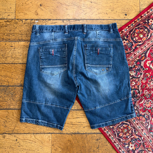Vintage Blue Denim Shorts - 38