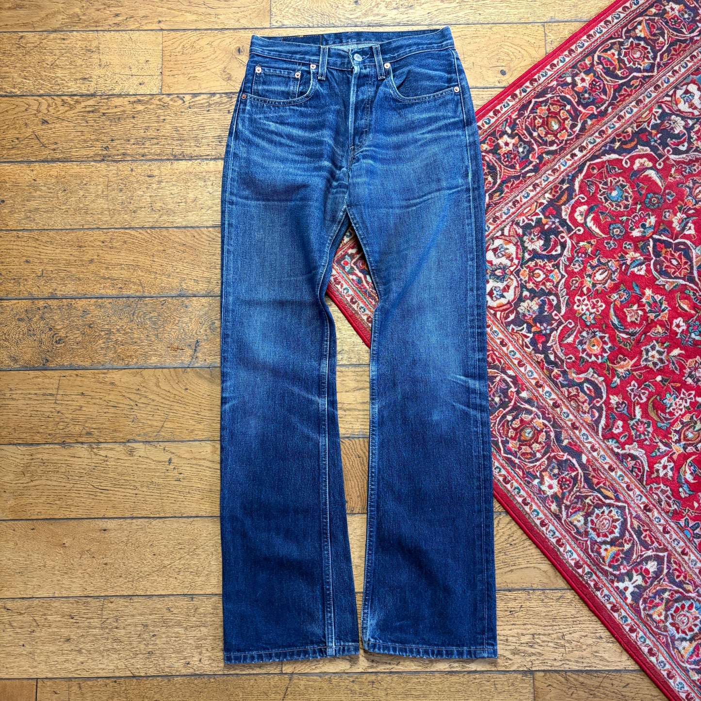 Vintage Levis 555 Bootcut Blue Denim Jeans - 30L