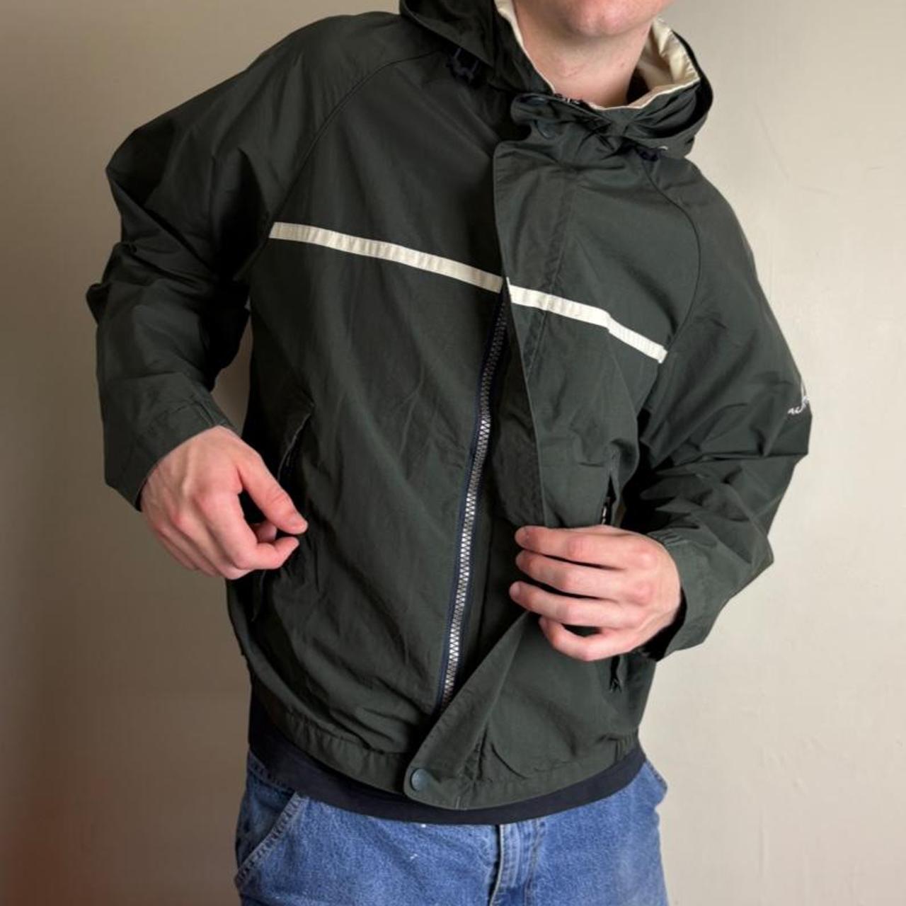 Vintage Nautica Green Waterproof Sailing Jacket - M