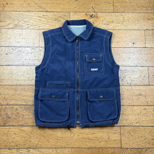 Vintage Skate Navy Gilet Vest - M