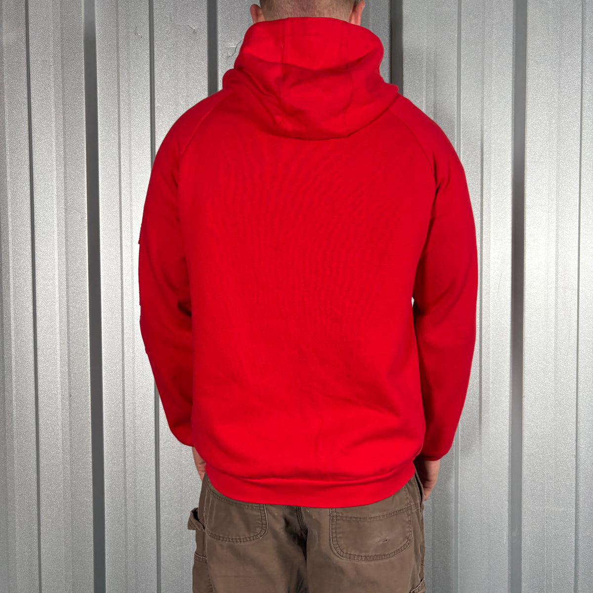 Ecko Unltd Red Embroidered Hip Hop Zip Up Y2K Hoodie Sweatshirt - S