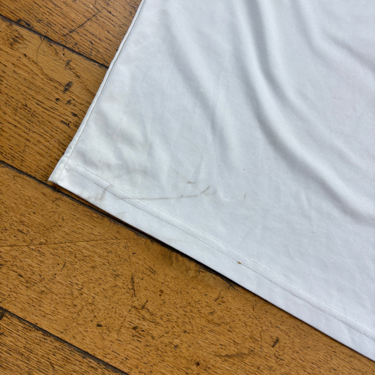 Vintage Adidas White Graphic T-Shirt - M