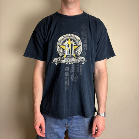 Vintage 2006 Guns n Roses Tour Band Tee Black Graphic T-Shirt - XL