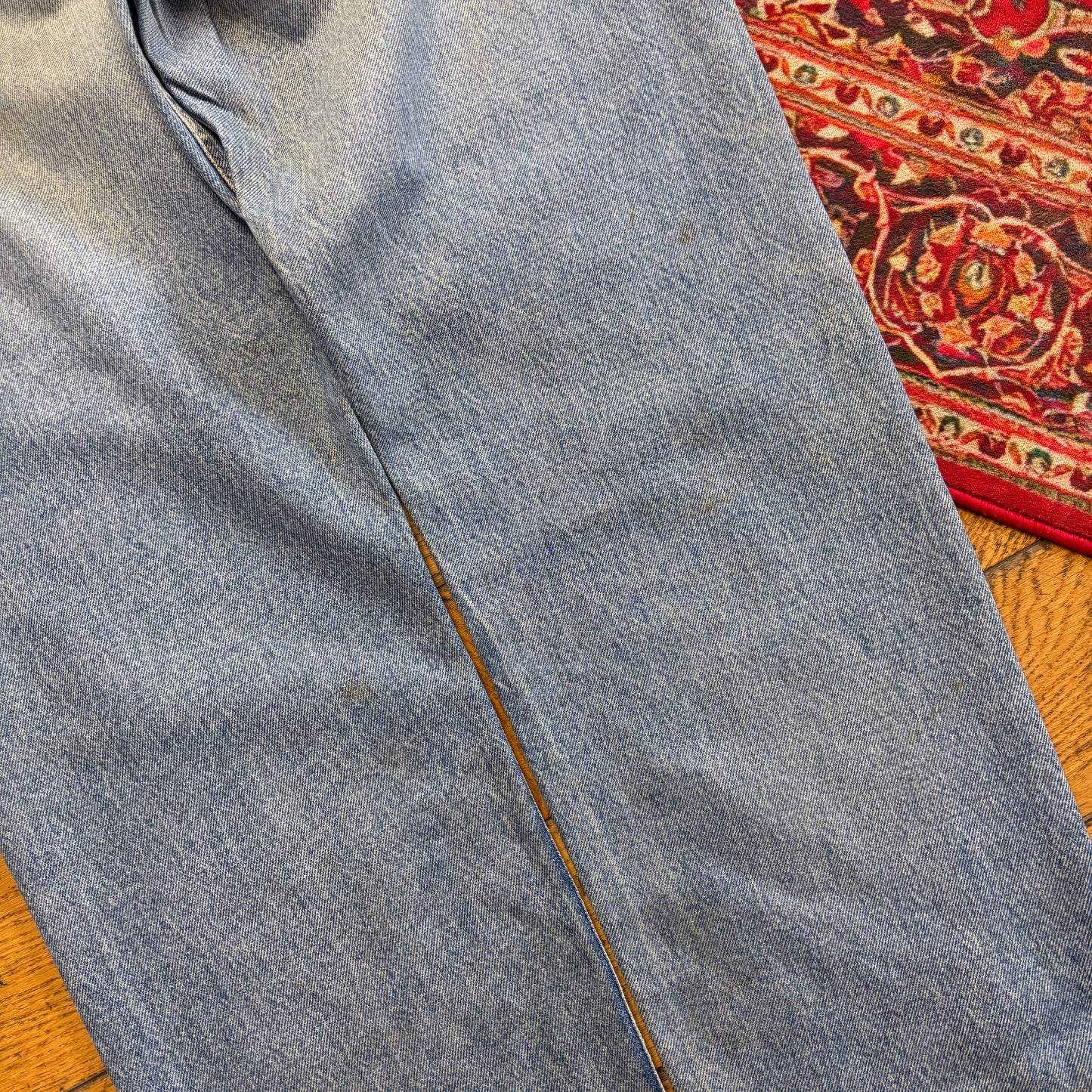Vintage Levis 615 Orange Tab Straight Blue Denim Jeans - 38R