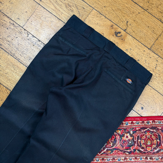 Vintage Dickies 874 Black Baggy Skate Chino Trousers - 33