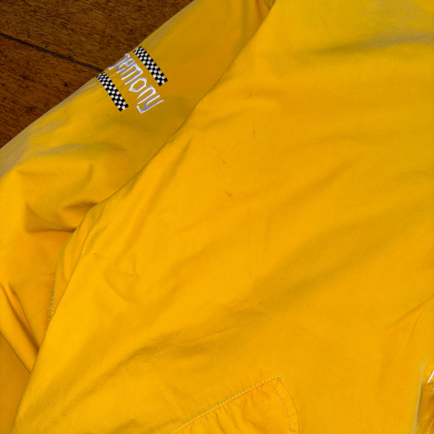 Vintage 90s Egemony Yellow Fireman Clasp Sailing Boxy Workwear Jacket - XL