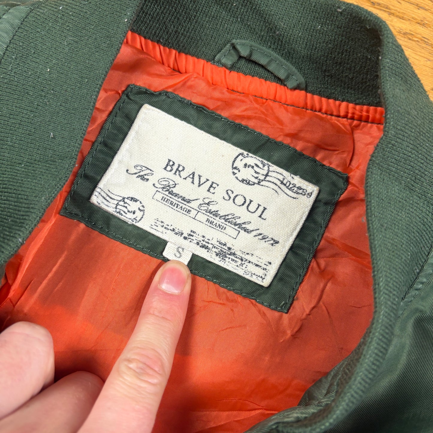 Vintage Green MA-1 Bomber Jacket - S