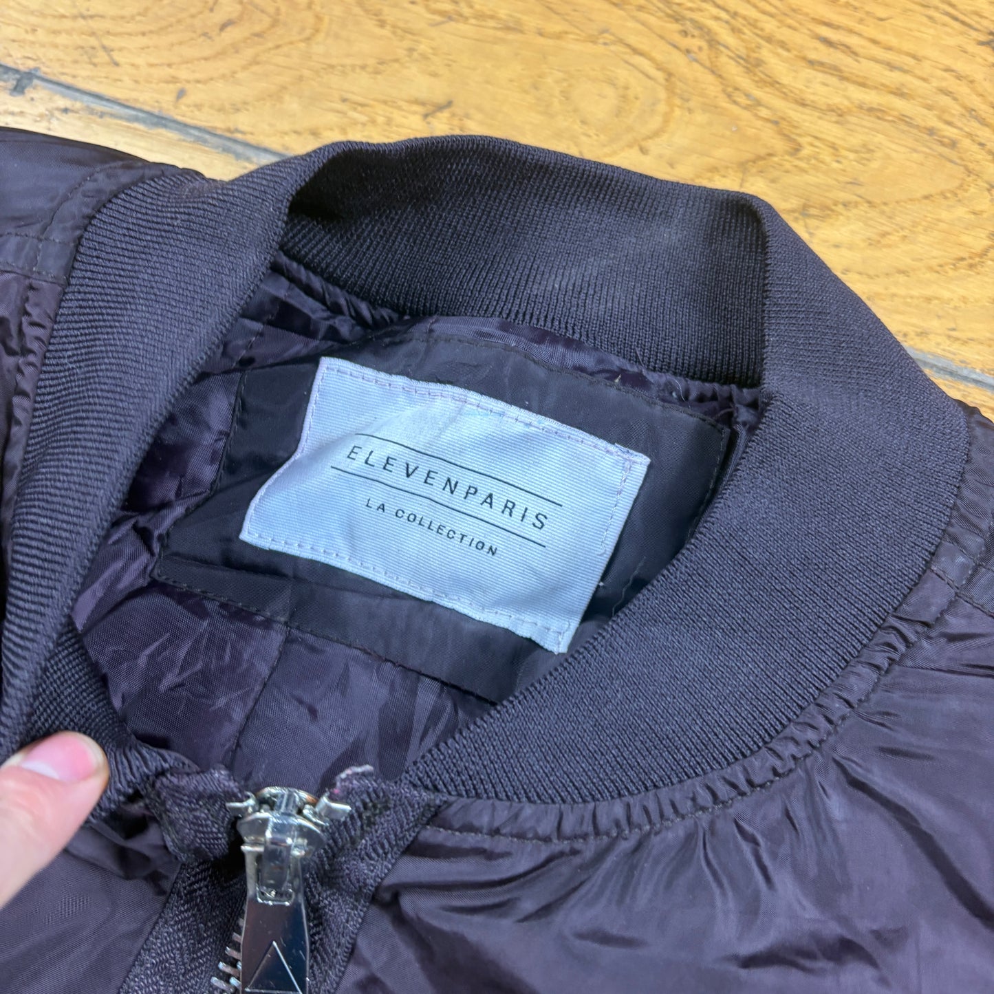 Vintage Purple Burgundy MA-1 Bomber Jacket - S