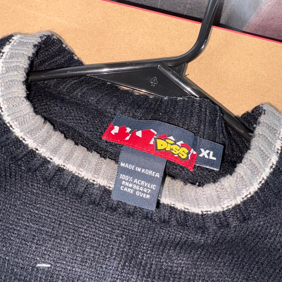 Diss y2K Biggie Smalls Inspired Hip Hop Knit Jumper - XL