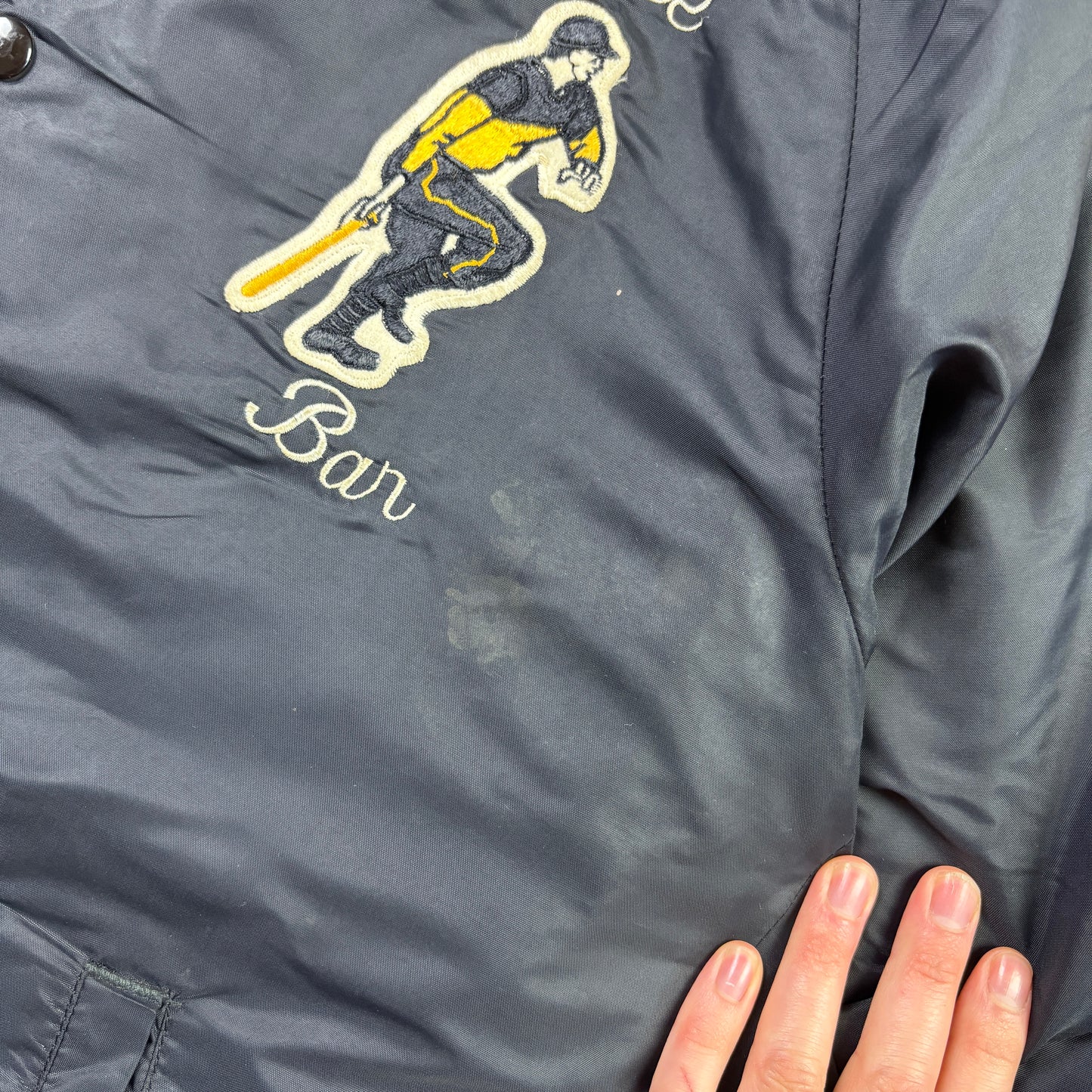 Vintage Black Nylon Coach Harrington Jacket - M