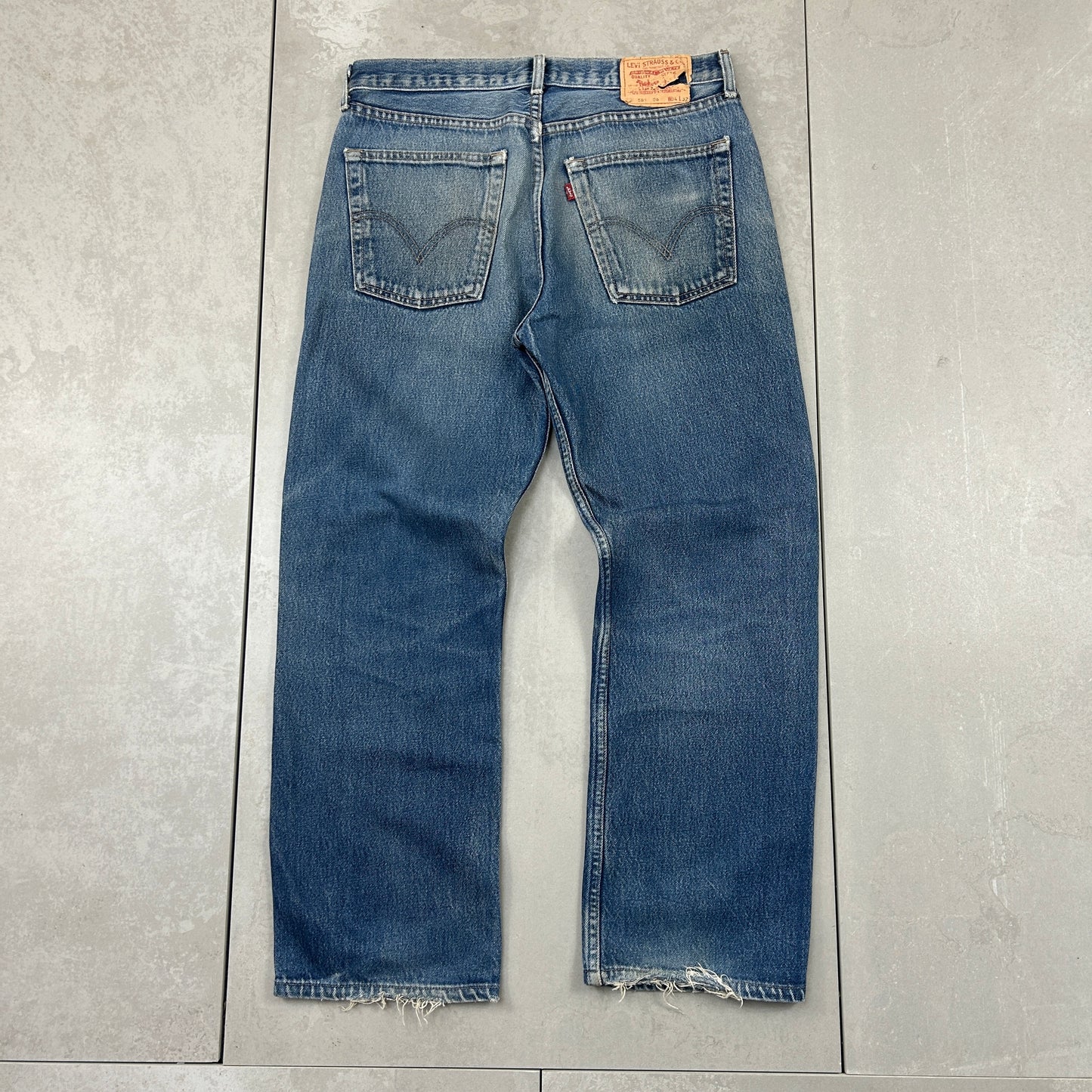 Vintage Levis Straight Blue Denim Jeans - 34