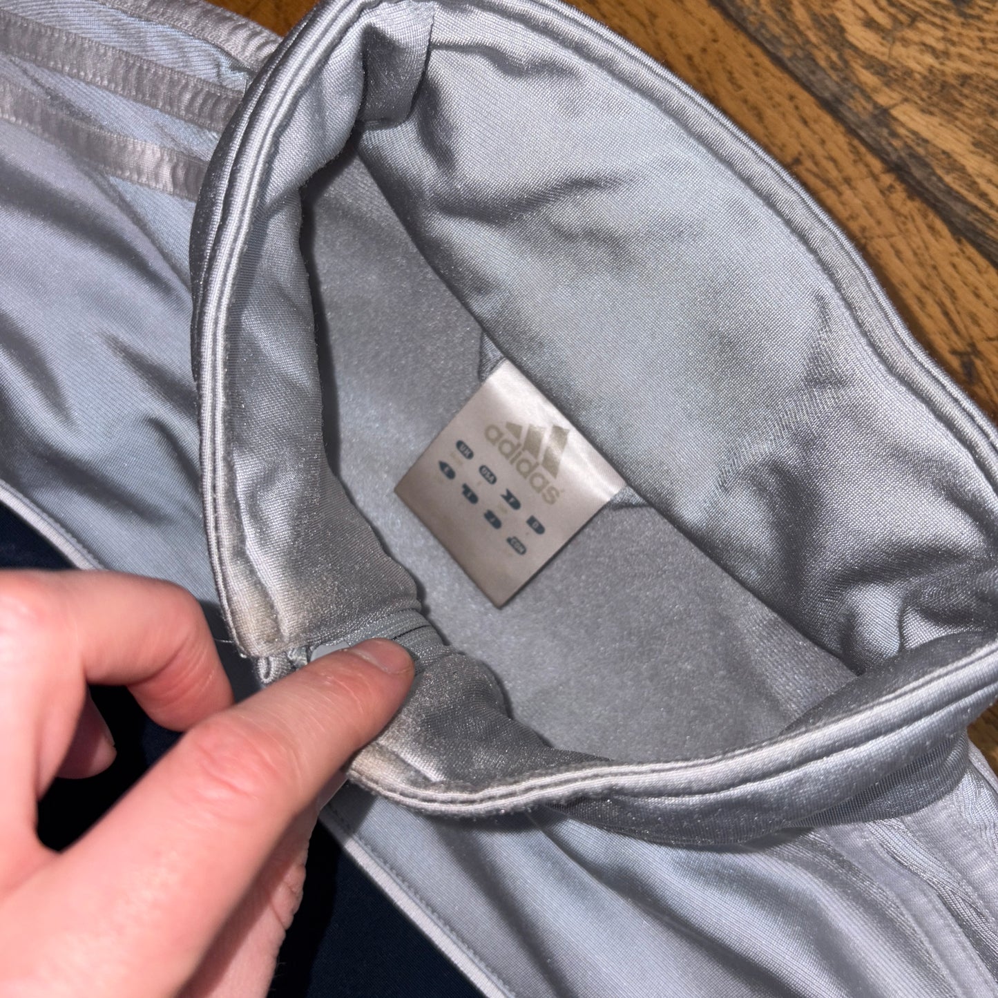 Vintage 00s Adidas Grey Tracksuit Track Jacket - M