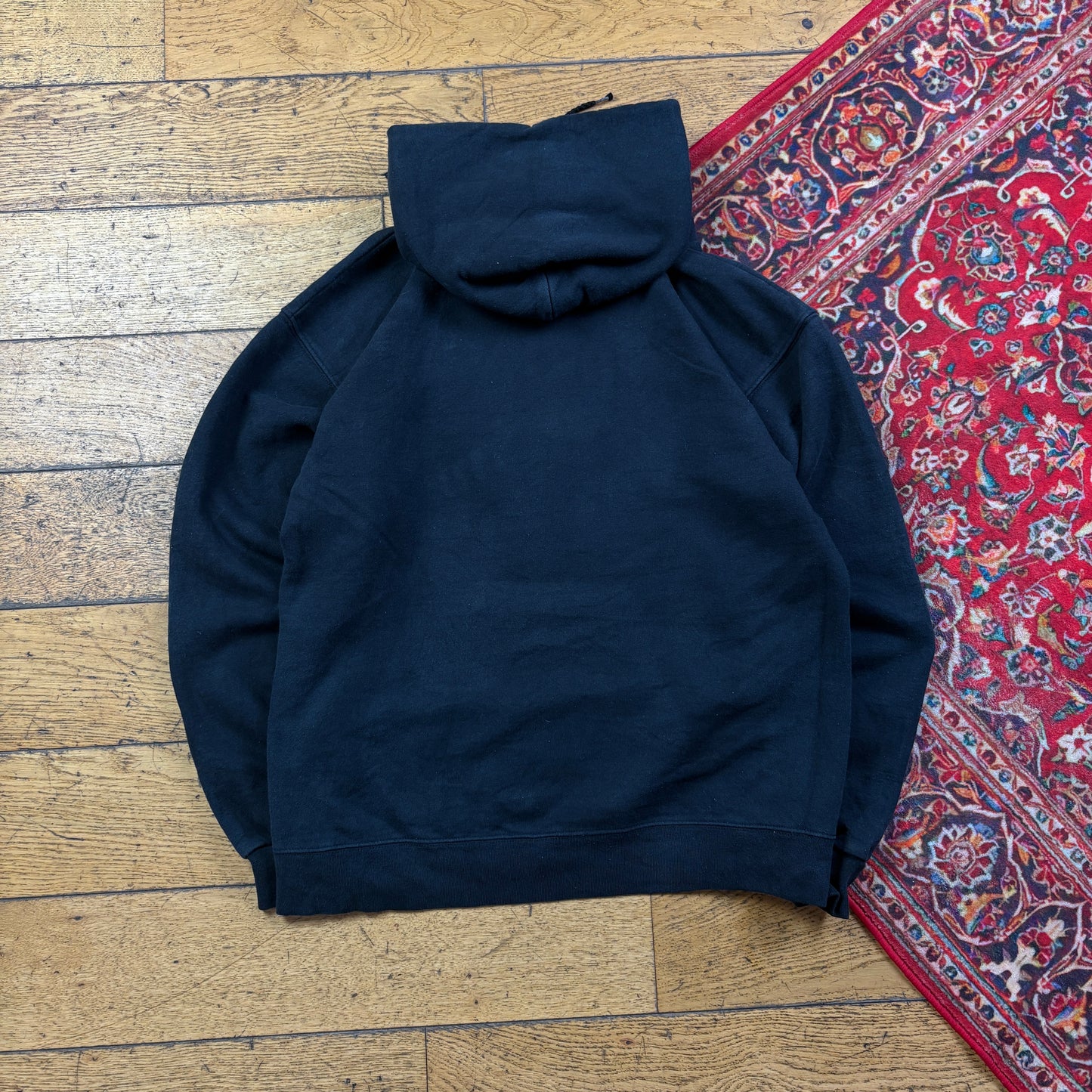 Vintage Thrasher Flames Skate Black Hoodie Sweatshirt - S