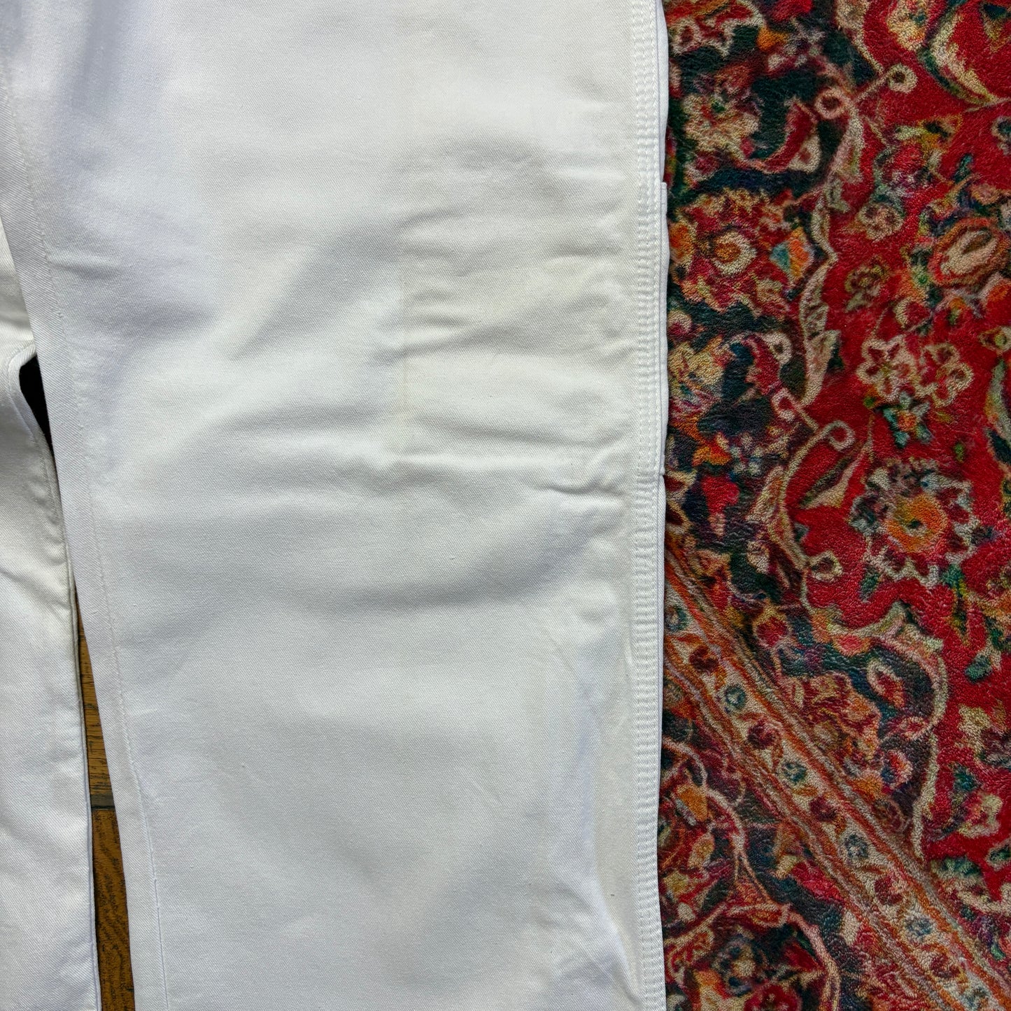 Vintage Dickies Workwear Carpenter White Baggy Trousers - 38R
