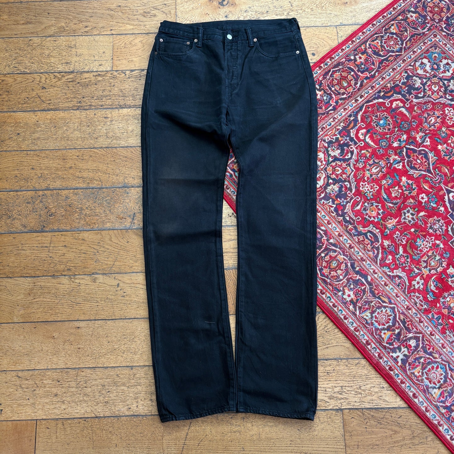 Vintage Levis 501 Straight Blue Denim Jeans - 33L